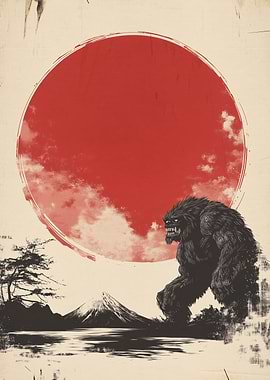 Japanese Monster Art Print