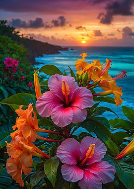 Hibiscus Sunset