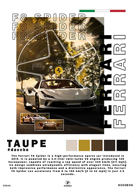 Ferrari F8 Spider Taupe