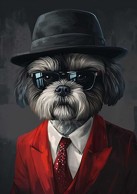 Shih Tzu Suit Hat