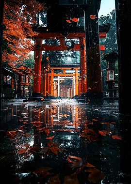 Autumn Torii Gate