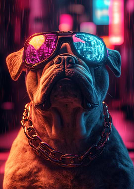 Cyberpunk Bulldog
