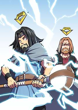 NOOB poster officiel - Olydriverse - Sparadrap et son bâton cheaté