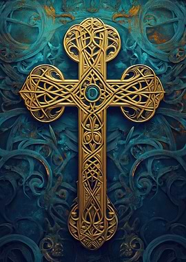 Ornate Gold Cross