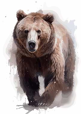 Brown Bear Watercolor