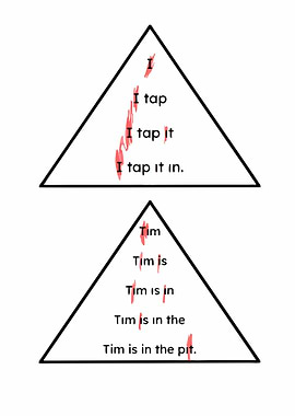 Triangle Word Building