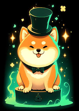 Shiba Inu in Top Hat