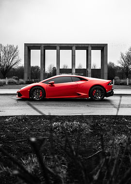 Red Lamborghini Huracan