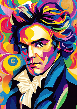 Beethoven Pop Art Portrait
