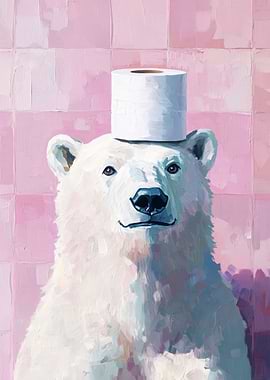 Polar Bear with Toilet Paper