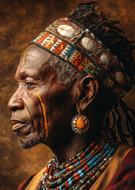 African Tribal Portrait