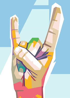Rock On Hand Gesture