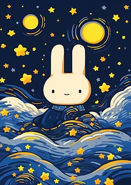 Starry Night Bunny