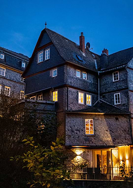 Old Stone House at Dusk