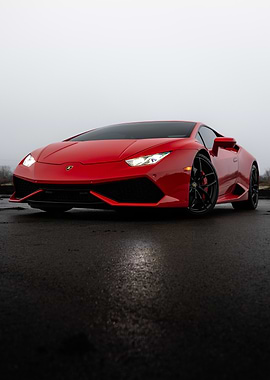 Red Lamborghini Huracan