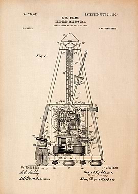 Electric Metronome Patent