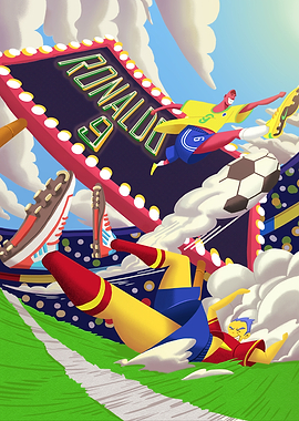 Soccer Action Illustration