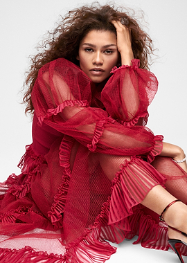 Zendaya in Red Dress