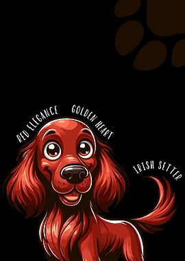 Irish Setter Dog Illustration