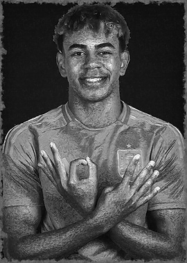 Smiling Soccer Player Portrait
