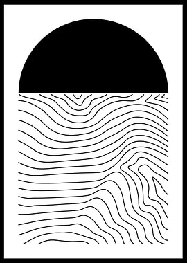 Abstract Black and White Art