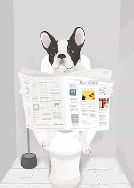 Dog Reading Dog News