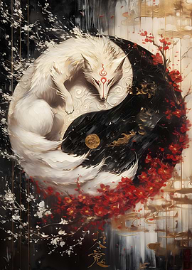 White Fox Yin Yang