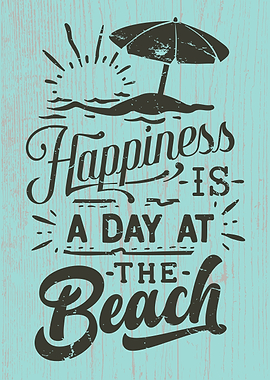 Beach Sign with Quote