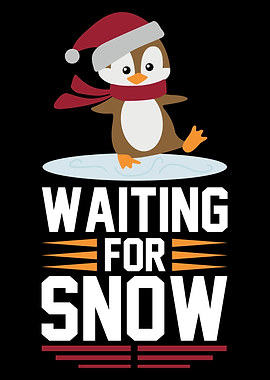 Penguin Waiting for Snow