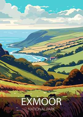 Exmoor National Park Landscape