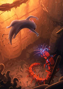 Centipede and Creature