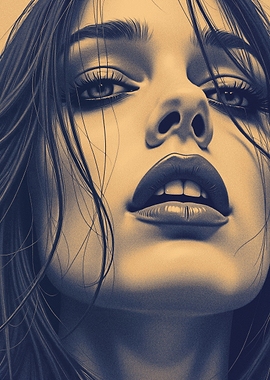 Woman's Face Close-Up