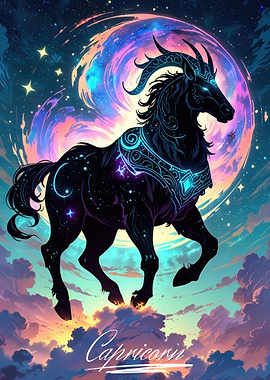 Capricorn Zodiac Art