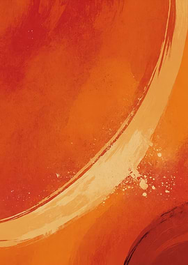 Abstract Orange and Yellow Artwork