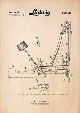 Ludwig Drum Beating Patent