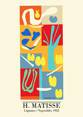 Matisse Vegetables Kitchen Abstract