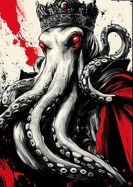 Octopus Sea Cthulhu King Animal