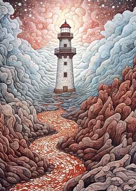 Lighthouse in the Clouds