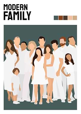 Modern Family Minimalist TV Poster
