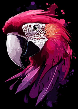 Scarlet Macaw Portrait