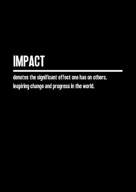 Impact Definition Poster
