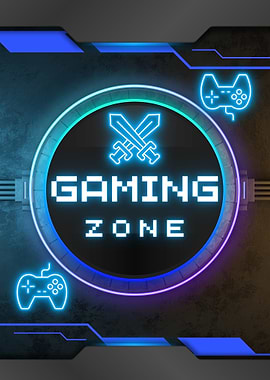 Gaming Zone – Neon Gamer Room Decor
