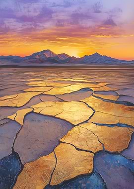 Golden Sunset Landscape