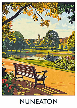 Nuneaton Park Bench