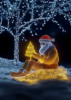 Santa Claus Christmas Lights