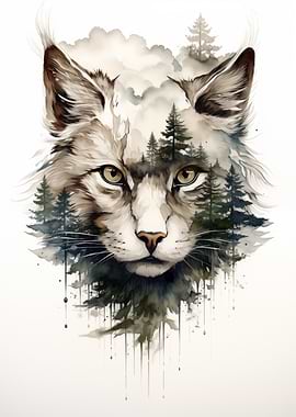 Lynx Forest Head