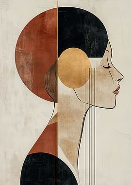 Abstract Woman Portrait