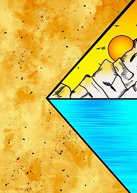 Sunset Mountain Landscape