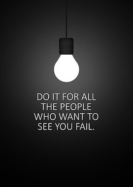 Motivational Lightbulb Quote