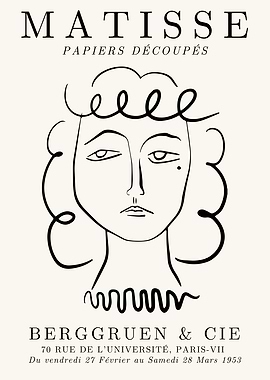 Matisse Paper Cutout Portrait